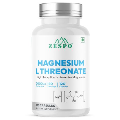 Picture of Zespo Magnesium L-Threonate 2,000 mg – 120 Vegetarian Capsules