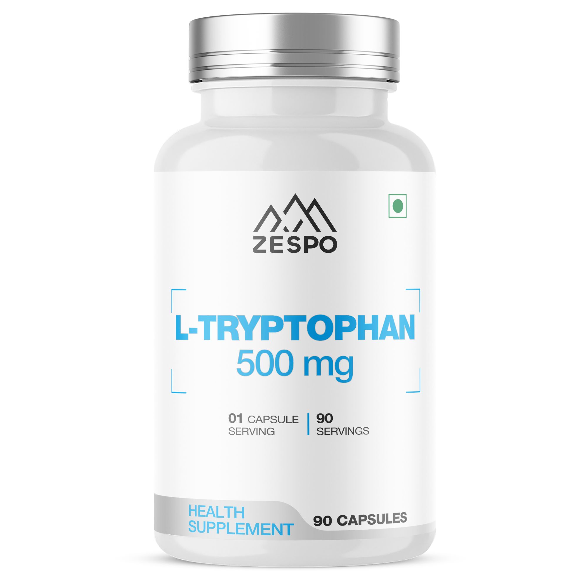 Picture of Zespo L-Tryptophan 500 mg - 90 Veg Capsules