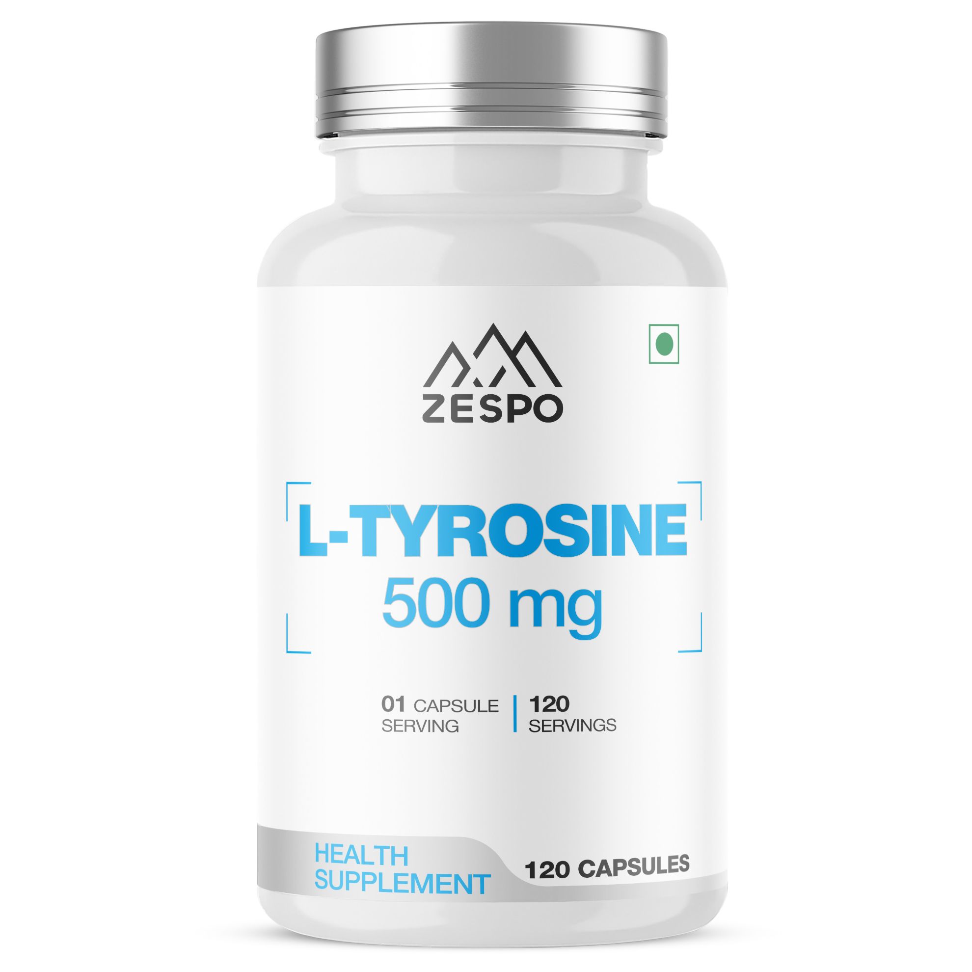 Picture of Zespo L-Tyrosine 500 mg - 120 Veg Capsules