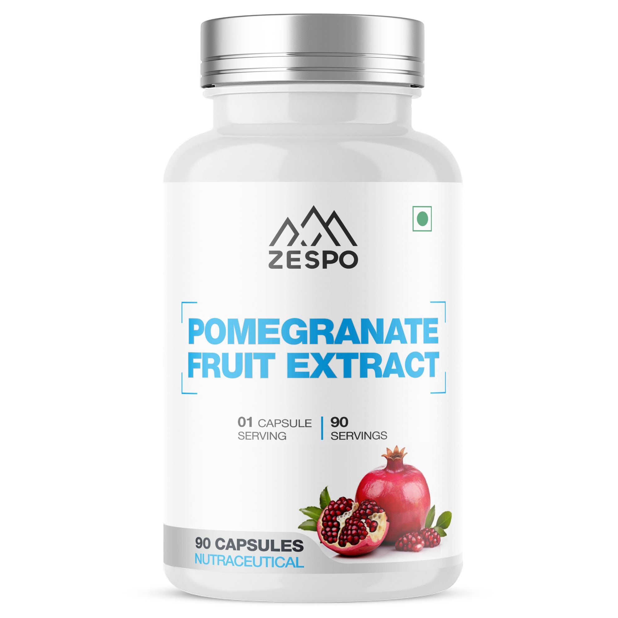 Picture of Zespo Pomegranate Fruit Extract 500 mg - 90 Veg Capsules