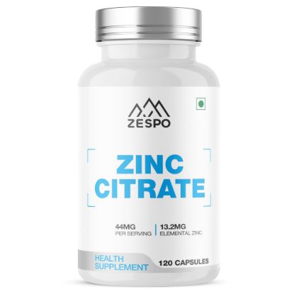 Picture of Zespo Zinc Citrate 44 mg (13.2 mg Elemental Zinc) - 120 Veg Capsules