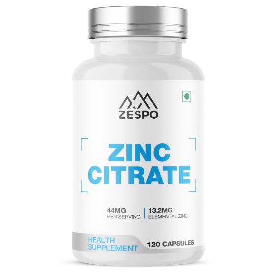 Zespo Zinc Citrate 44 mg (13.2 mg Elemental Zinc) - 120 Veg Capsules