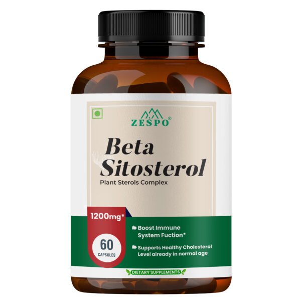 Zespo Beta Sitosterol Capsules 1200mg bottle front view – Plant Sterols Complex