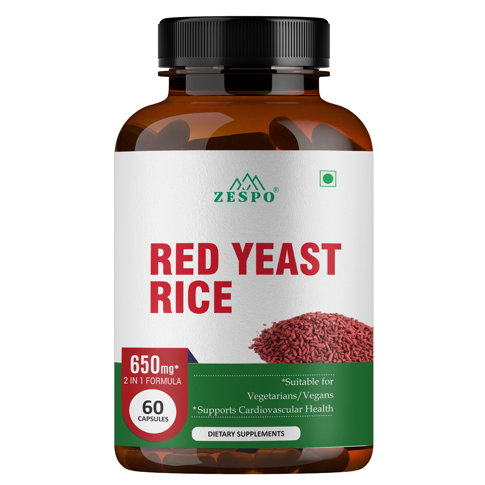 Red Yeast Rice with CoQ10 – 60 Vegan Capsules