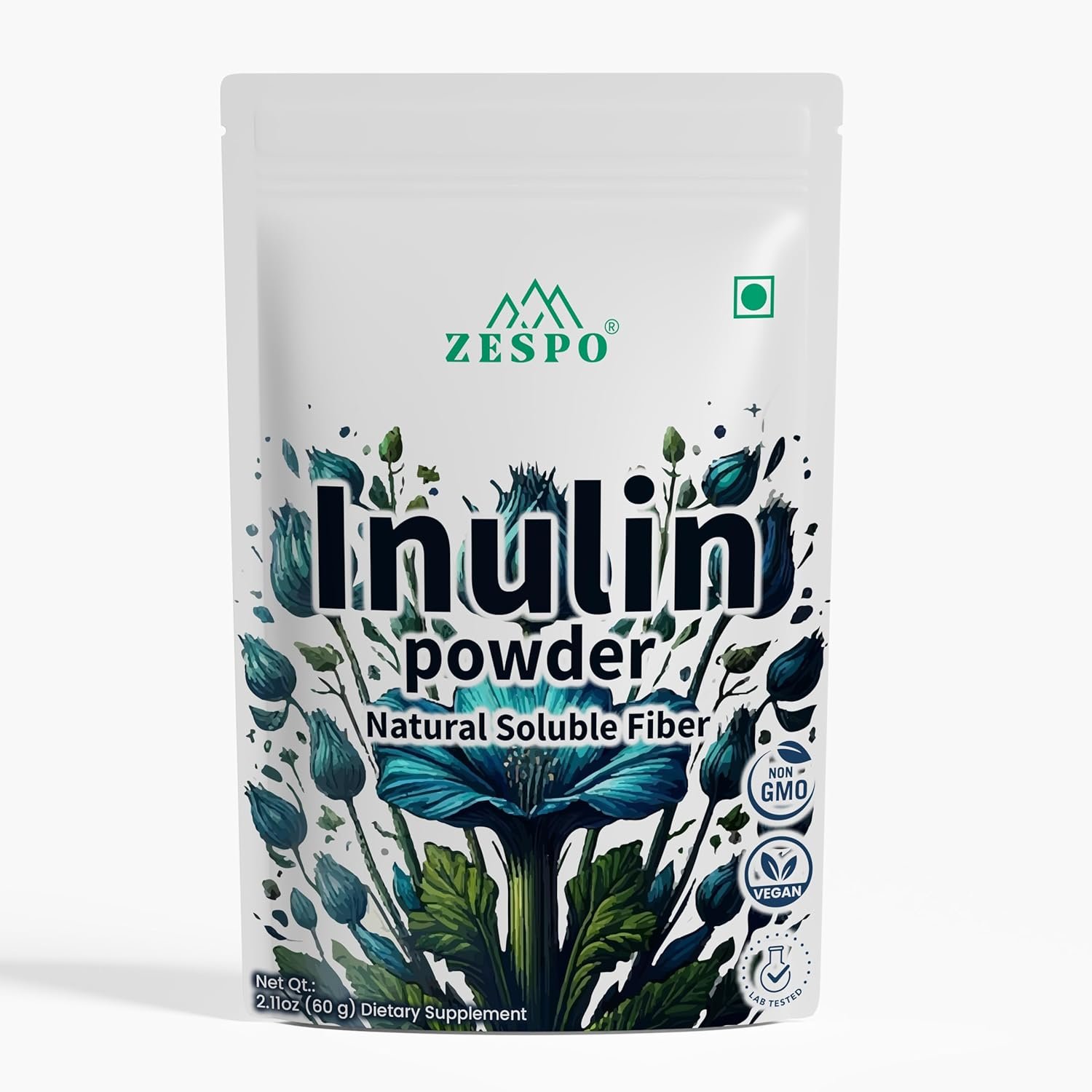 Inulin Powder – Natural Soluble Fiber Vegan Prebiotic Supplement