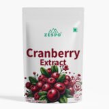 Zespo Cranberry Extract Powder front pouch vegan non-GMO lab tested.