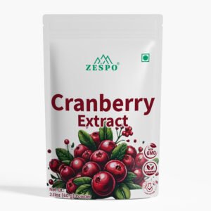 Zespo Cranberry Extract Powder front pouch vegan non-GMO lab tested.