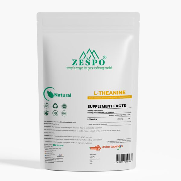 Zespo L-Theanine Powder 60g – Vegan Non-GMO Nutraceutical Supplement