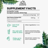 Tart Cherry Extract 10:1 Concentration – Zespo Powder Supplement 500mg per serving”