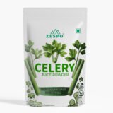 “Zespo Celery Juice Powder 60g pouch front view – natural vegan superfood”