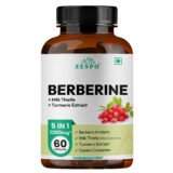 Zespo Berberine 5-in-1 Complex 1300mg bottle front view – Berberis Aristata, Milk Thistle, Turmeric, Cinnamon, Black Peppep