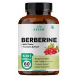 Zespo Berberine 5-in-1 Complex 1300mg bottle front view – Berberis Aristata, Milk Thistle, Turmeric, Cinnamon, Black Peppep