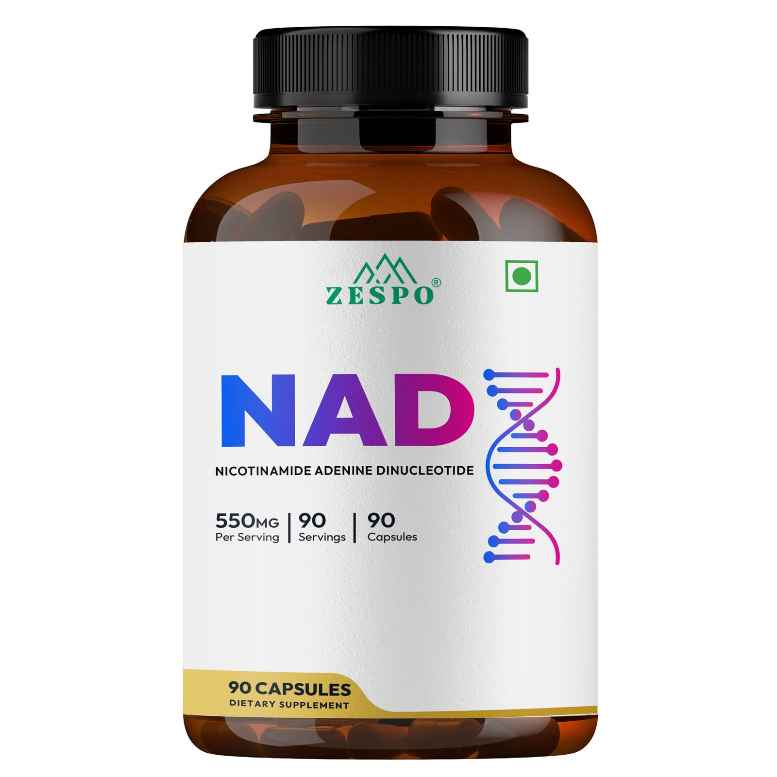 NAD Complex with, Magnesium, L-Theanine 90 Capsules