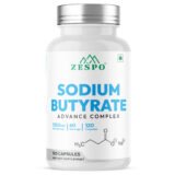 Sodium butyrate capsules bottle Zespo 120 capsules supplement